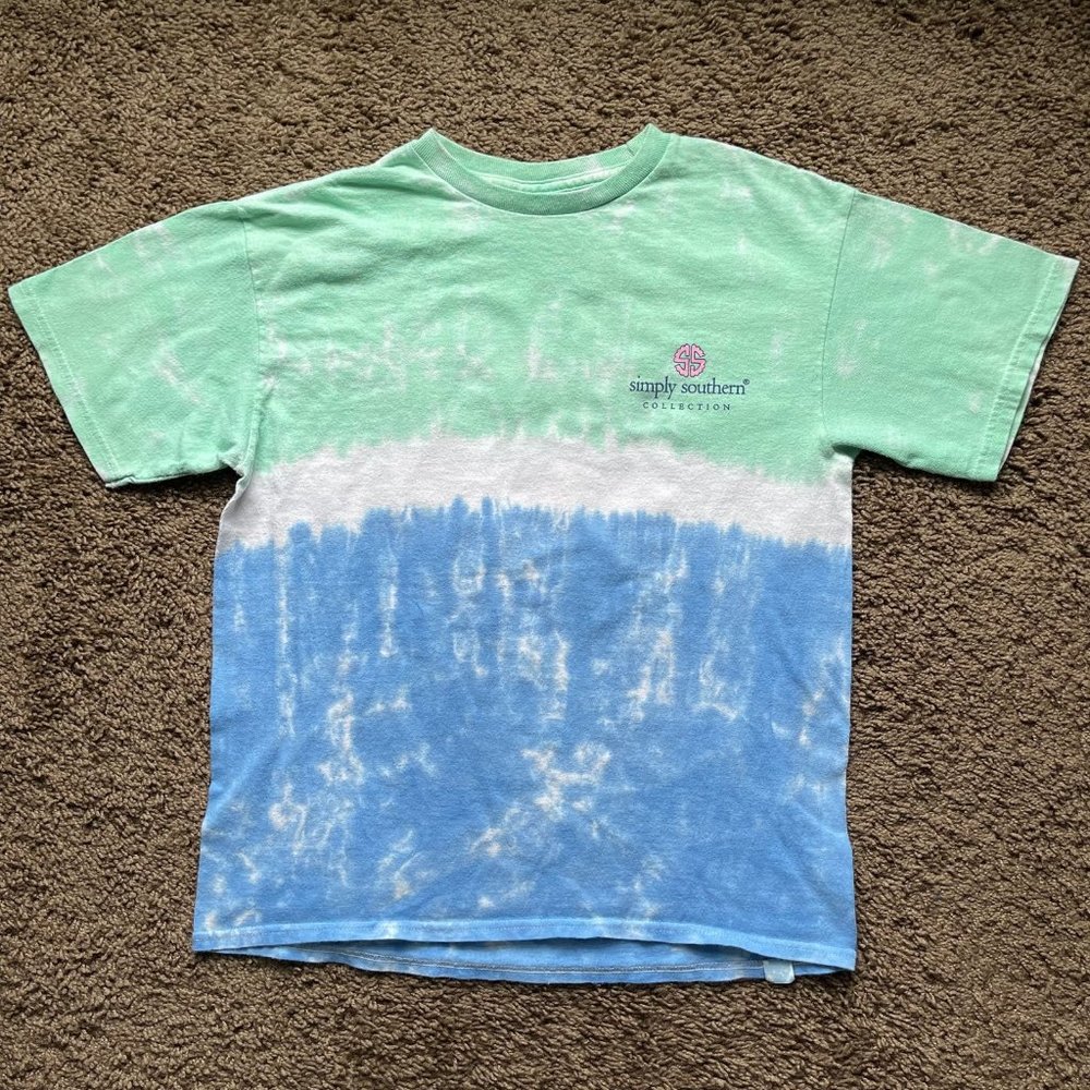 Simply Southern Collection tie dye tshirt size Youth Large